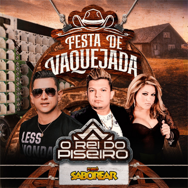 Celebration of Vaquejada, a traditional country festival with horses and cowboys
