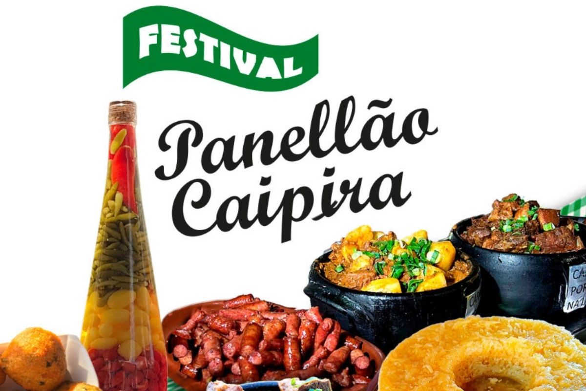 Festival de Comida Caipira com pratos típicos e apresentações culturais