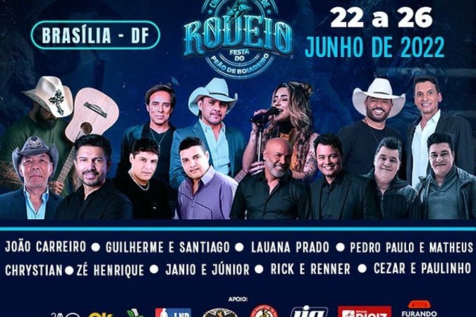 Shows Sertanejos em Rodeios com artistas famosos