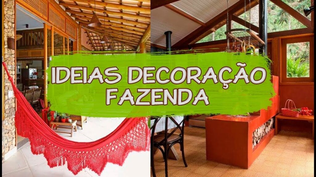 Decoração rústica de fazenda com elementos country e DIY