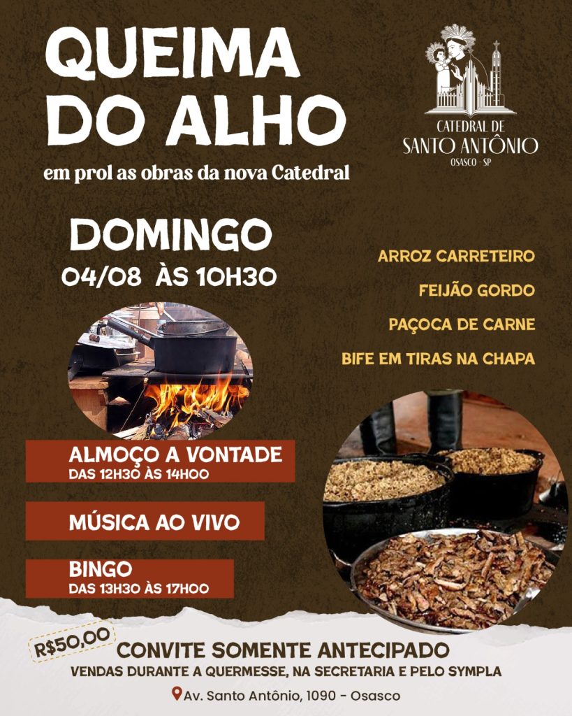 Tradicional Queima do Alho em evento country na Catedral de Santo Antônio