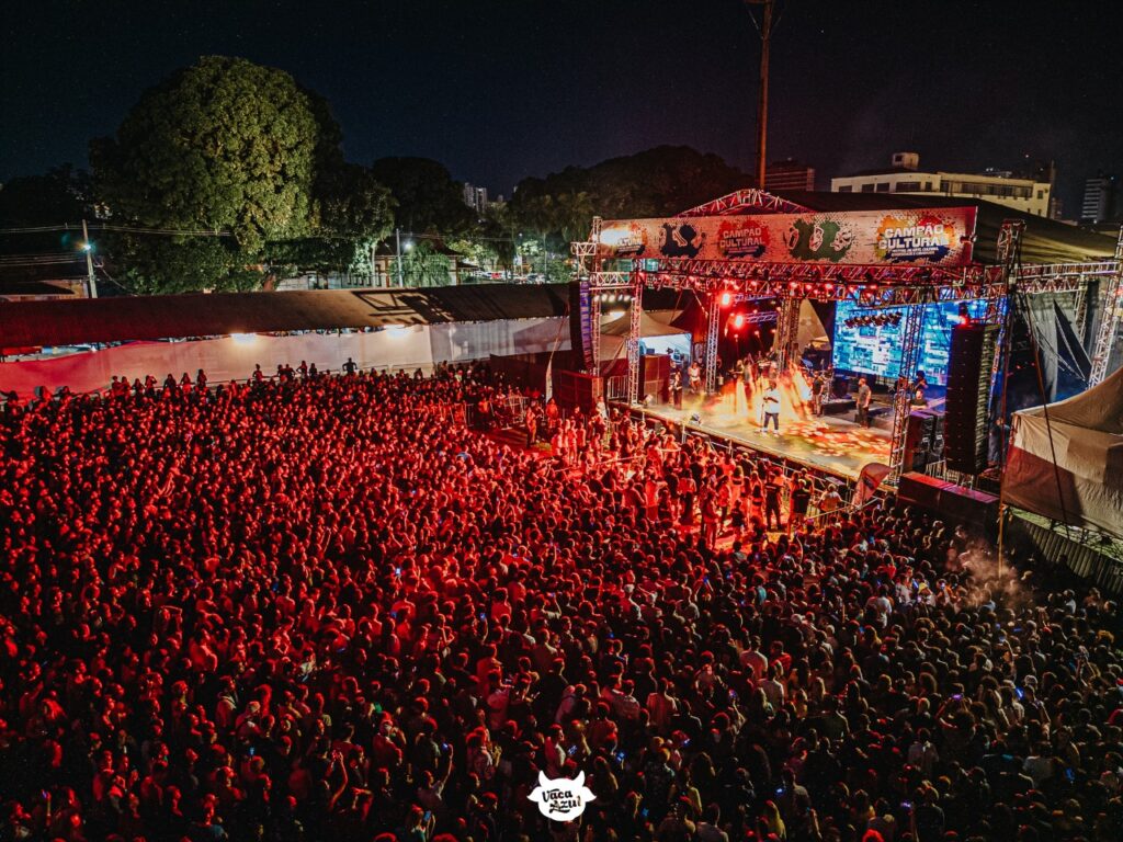 Uma celebração vibrante de um festival rural, com pessoas vestindo roupas tradicionais country dançando ao ar livre.