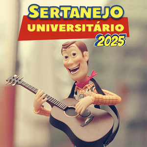 Capa de playlist de Sertanejo Universitário com elementos visuais que refletem a tradição e a inovação do estilo musical.