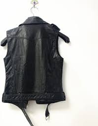 Coletes de couro feminino outono inverno com zíper motocicleta motociclista jaquetas de couro pu feminino todos combinam colete de couro pu (Color : Black1, Size : XXX-Large) : Amazon.com.br: Moda