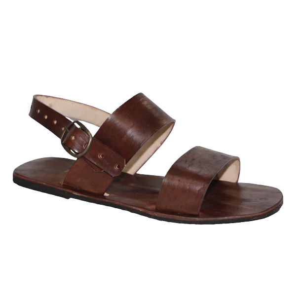 Sandália Masculina Artesanal Couro 2 Tiras. Modelo Forrozeiro. Fo