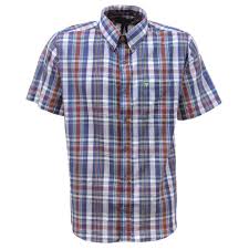 Camisa Masculina Manga Curta Xadrez Azul All Hunter 33330
