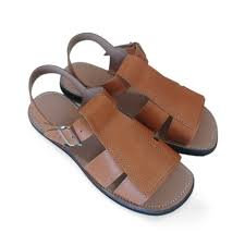 Sandalia De Couro Masculina Artesanal Marrom 052 | Elo7