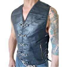 Colete Masculino Couro Motociclista Motoclub Motocasal 13m
