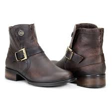 Bota Montaria Texana De Cano Curto Em Couro