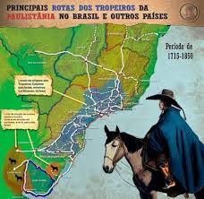 Mapa Trilha Tropeiros: História e Rotas da Paulistânia