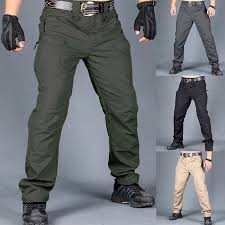 Calça Militar Masculina Impermeável Para Caminhadas Ao Ar Livre E Tática De Secagem Rápida Com Vários Bolsos Calças De Trabalho - Faz a Boa!