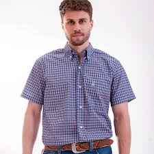 CAMISA XADREZ MASCULINA OX HORNS 9049 MANGA CURTA - Moda Country para Toda a Família