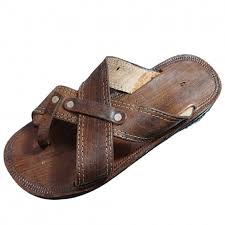 Chinelo Masculino em Couro legitimo Rustico
