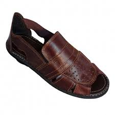 Sandália Masculina De Couro Legitimo Premium