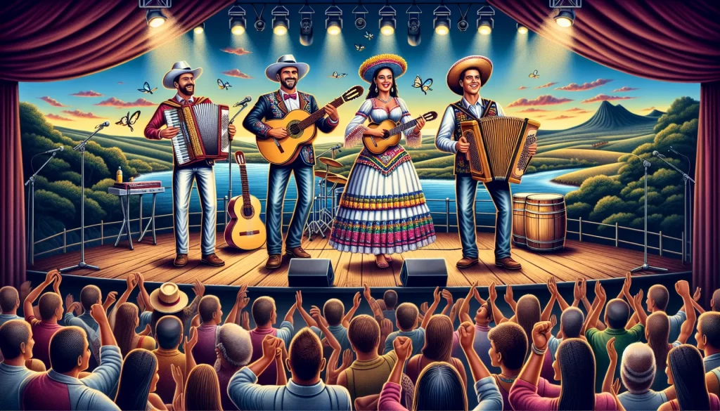 A evolução da música sertaneja contemporânea retrata artistas e eventos do universo country brasileiro.