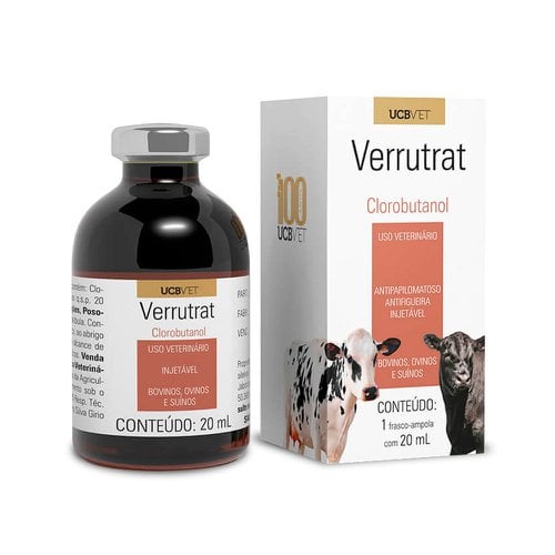 Tratamento Veterinário para Gado com Verrutrat 20mL da UCB