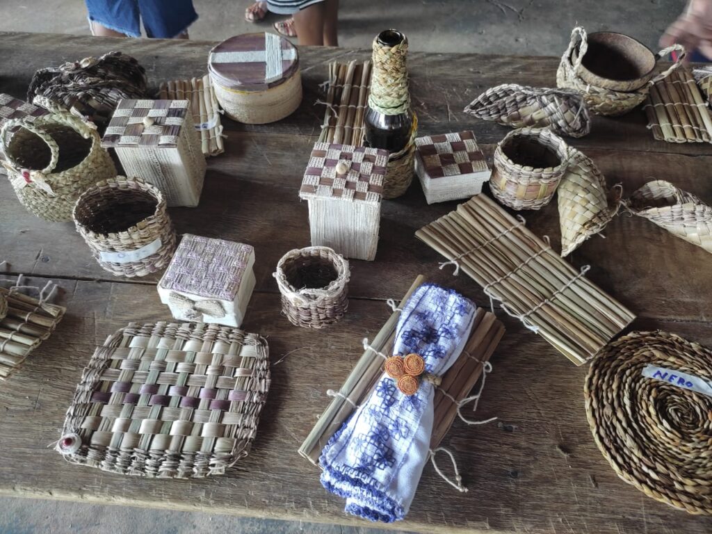 Artesanato rural com fibras naturais - Taboa e bananeira