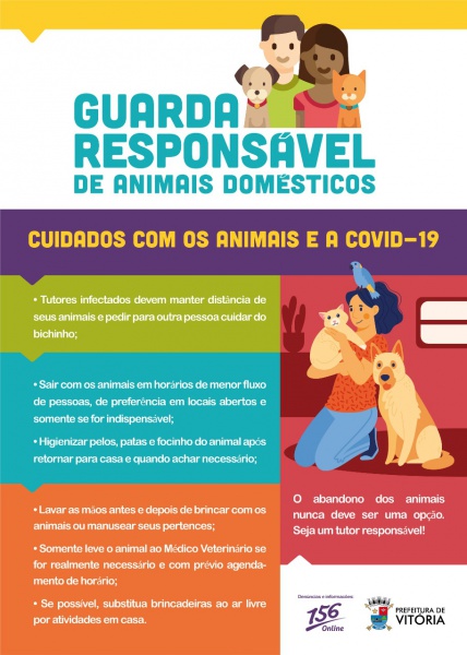 Cuidado com animais de estimação durante a pandemia