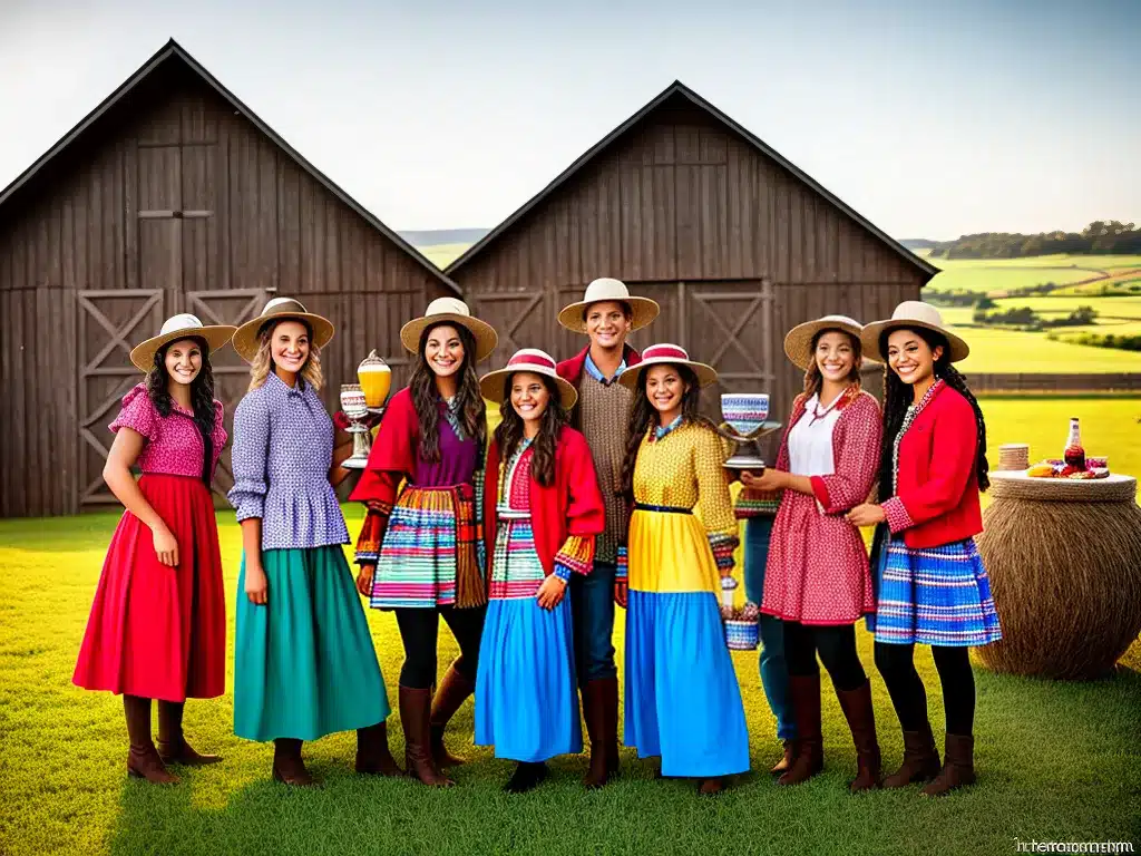Vestuário típico do campo com estilo country