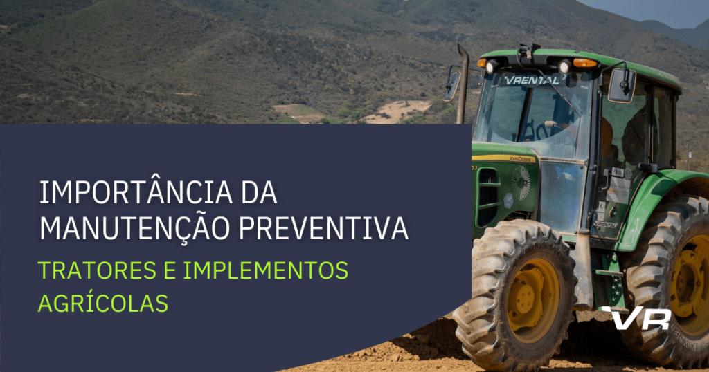 Trator em um campo aberto, símbolo da vida rural e da manutenção agrícola