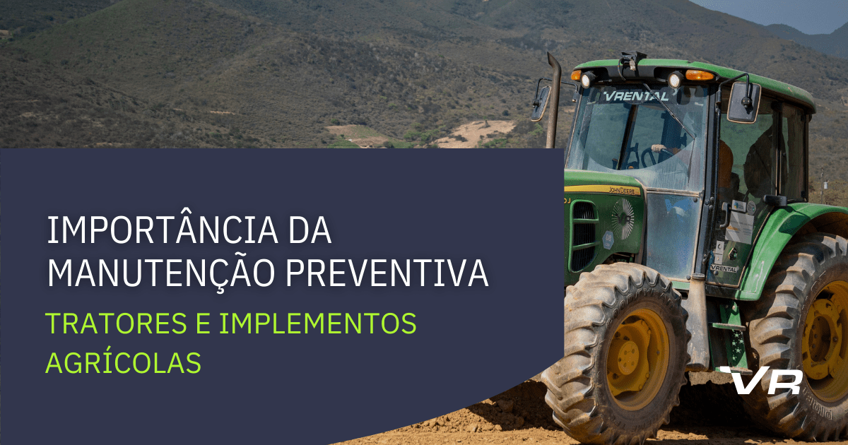 Trator em um campo aberto, símbolo da vida rural e da manutenção agrícola
