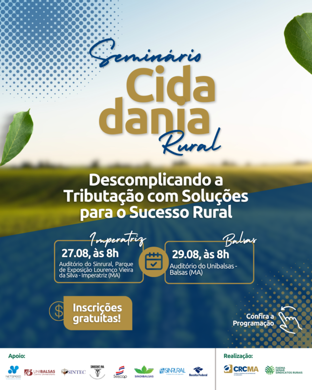 Cidadania Rural e Seminário em Imperatriz e Balsas