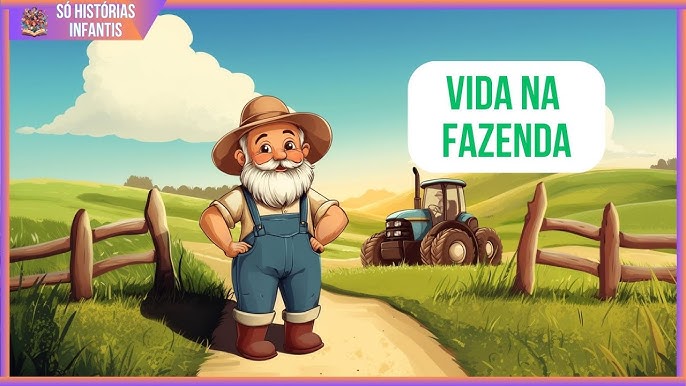 Fazendeiro e crianças explorando a vida na fazenda