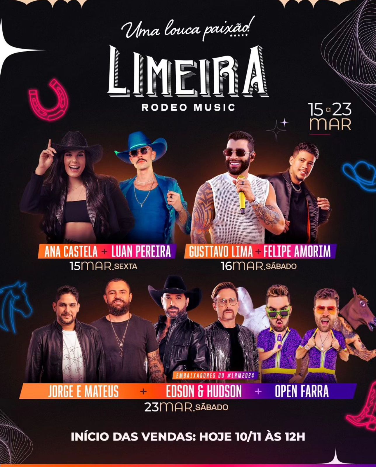 Imagem de um rodeio em Limeira, Brasil, com pessoas se divertindo em um ambiente country, celebrando a cultura sertaneja.