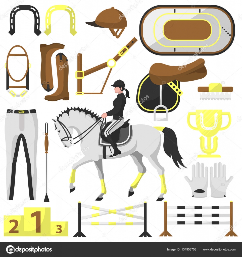 Conjunto de equipamentos para equitação em um cenário rural country.