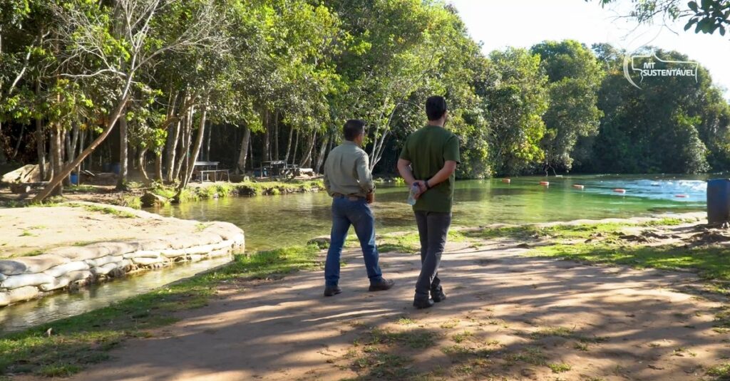 Fazenda de turismo ecológico na zona rural com cavalo e natureza exuberante