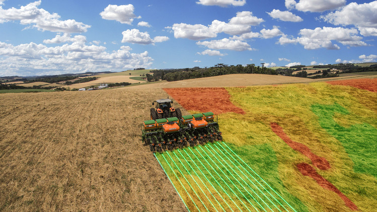 Equipamentos de agricultura no campo com tema country