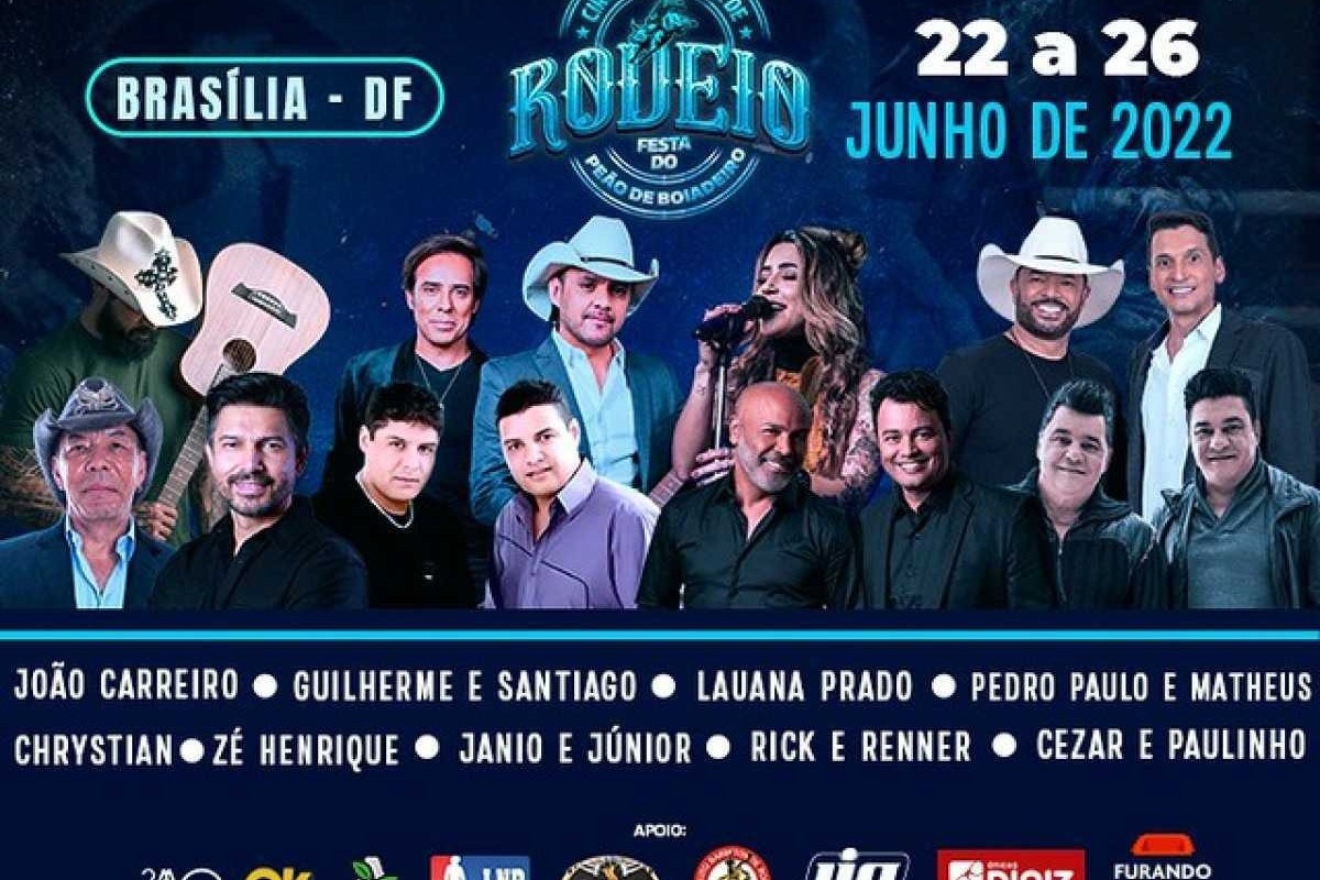 Festival de Rodeio em Brasília com shows de artistas sertanejos