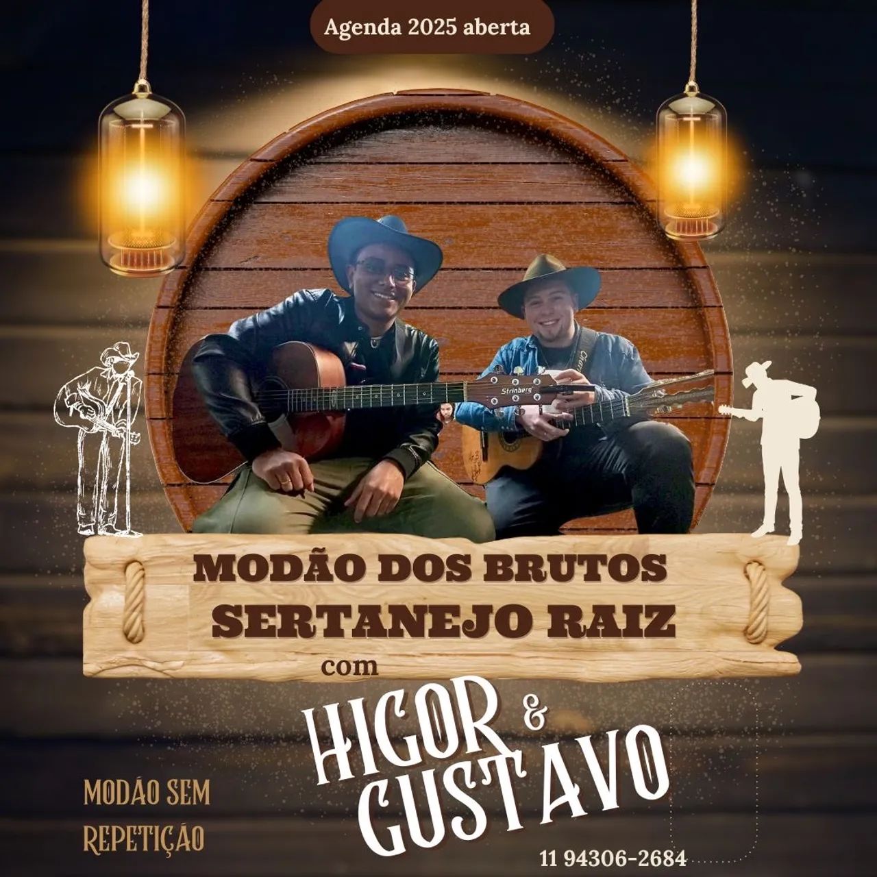 Dupla sertaneja tocando viola caipira e sanfona em evento tradicional