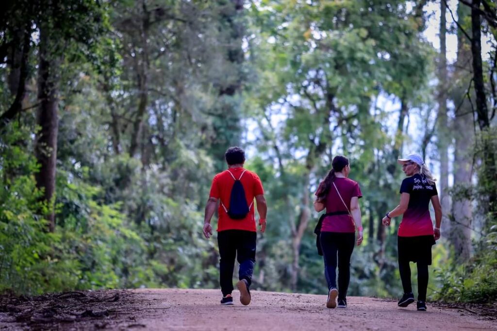 Caminhadas rurais em meio à natureza exuberante