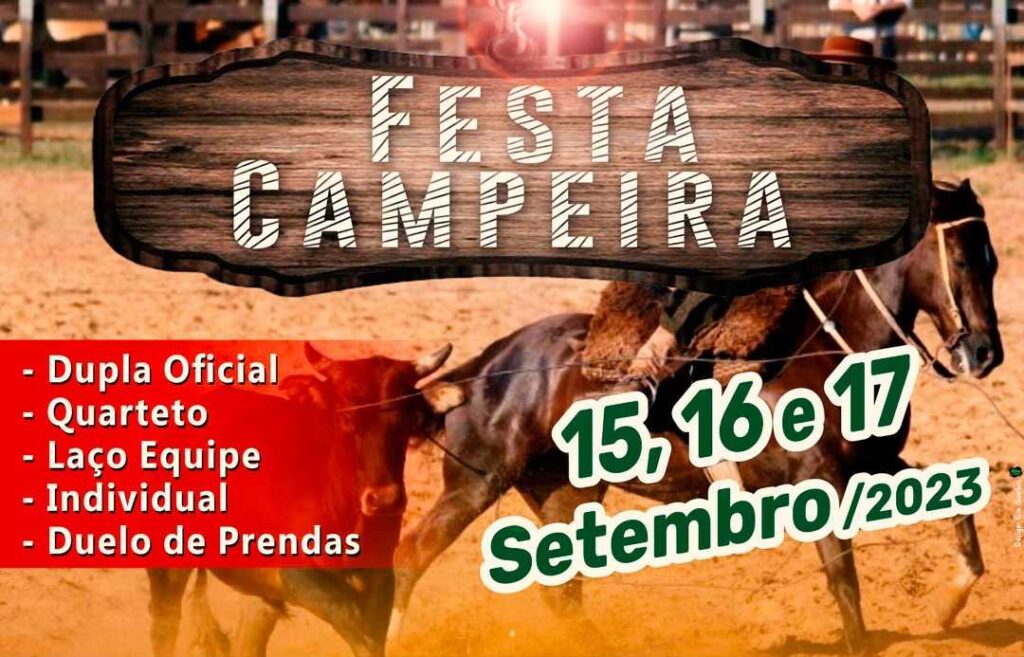 Rodeio Beneficente com famílias se divertindo em um ambiente country
