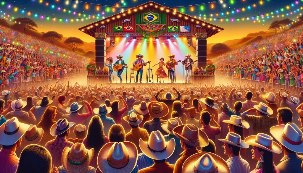 Cultura sertaneja representando as tradições e costumes do interior do Brasil
