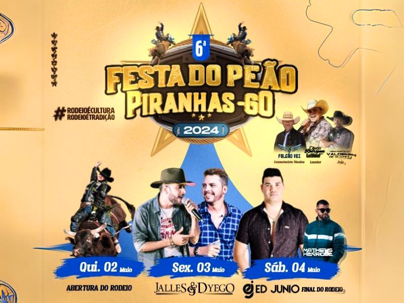 Competidores em rodeio montando touros em um evento de Festa do Peão em Goiás