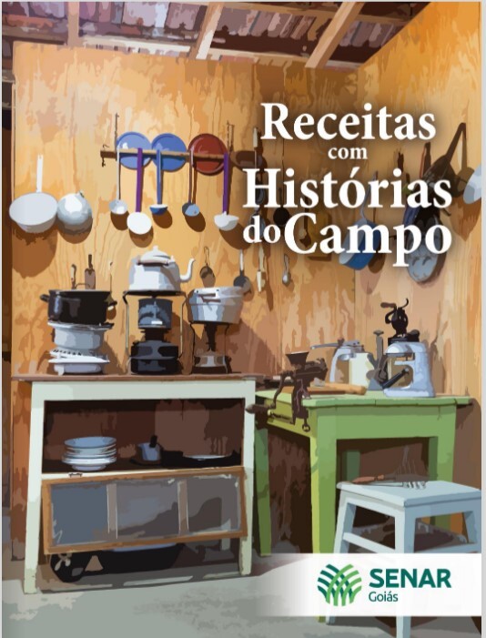 Uma paisagem do campo com uma fazenda tradicional ao fundo