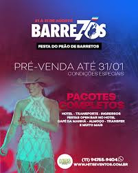 🚨🚨 PRÉ VENDA LIBERADA !!! Rodeio de Barretos 2025 🔸 Pacote Completo com Hospedagem, Transporte, Alimentações, Transfer com Open Bar Premium, Pool Party Open Bar no Hotel, Ingressos e muito mais. 💰