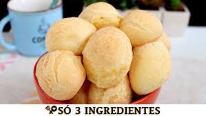 PÃO DE QUEIJO COM 3 INGREDIENTES - RECEITAS QUE AMO