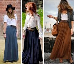 Look country com saia longa