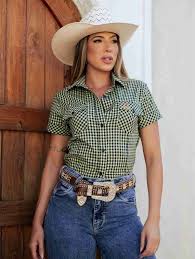 CAMISA XADREZ FEM.MANGA CURTA TXN - ESTAMPA 10