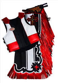 Conjunto Traia Para Montaria Em Touros Vermelho E Branco Freedom