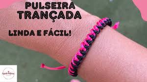 COMO FAZER PULSEIRA TRANÇADA FÁCIL | PASSO A PASSO