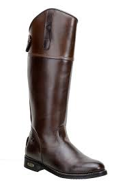 Bota Montaria Masculina Cano Alto Hípica Em Couro Café