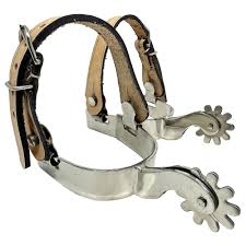 Espora Cavalo Doma Inox Quarto De Milha Correia KLOPR