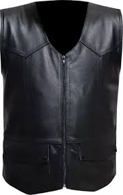 Colete Couro Motociclista Masculino Moto Clube Rock Col64 First Racer