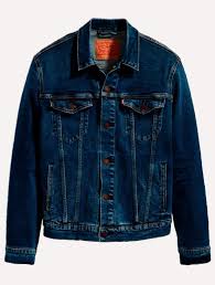 Jaqueta Levis Jeans Masculina Trucker Azul Dark Incolor