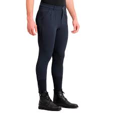 Culote Masculino De Hipismo 500 Fouganza Calça 500 Masculina Azul, PP Cinza P