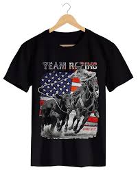Camiseta Masculina Preto Team Roping | Johnny West